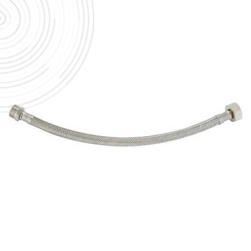 Flexible sanitaire - Raccord mâle 3/8" écrou tournant 3/8" - L = 150mm - DN8