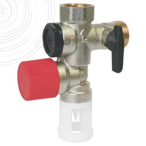 Groupe de Sécurité NF 3/4" à garde d'air droite - Siège inox pour eau agressive